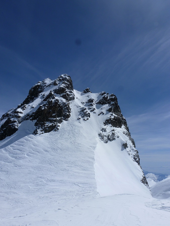 Rimpfischhorn : pas pour nous aujourd'hui : on se contente de l'épaule