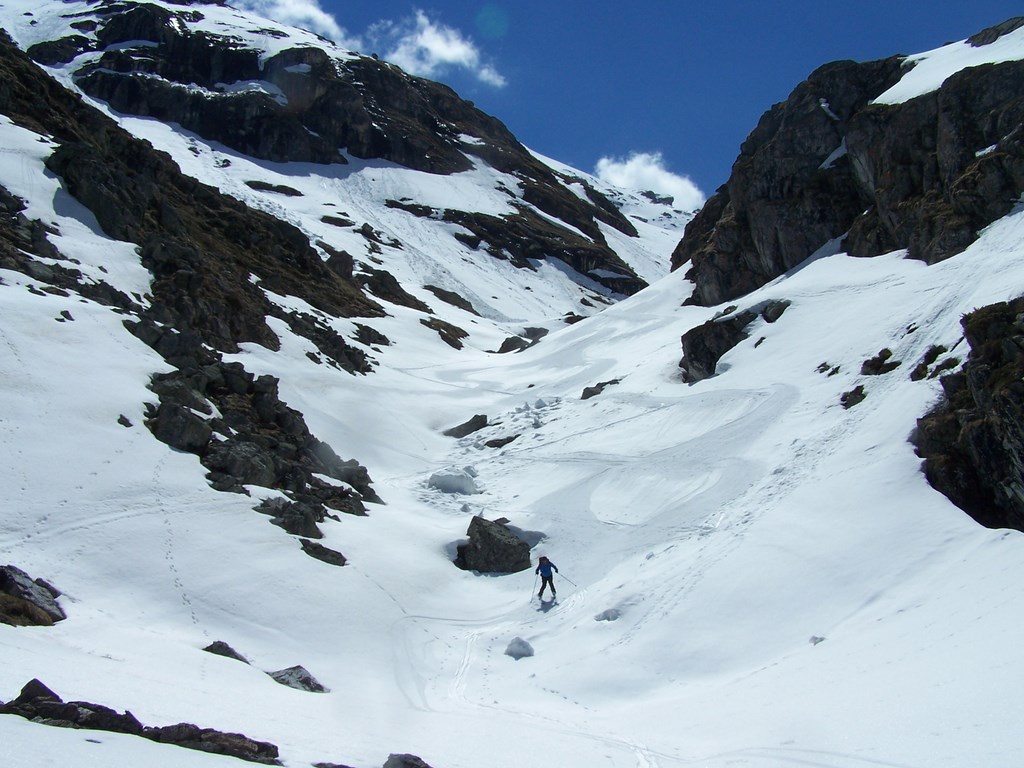 Pointe de Méan Martin : Bon ski en descendant du refuge.