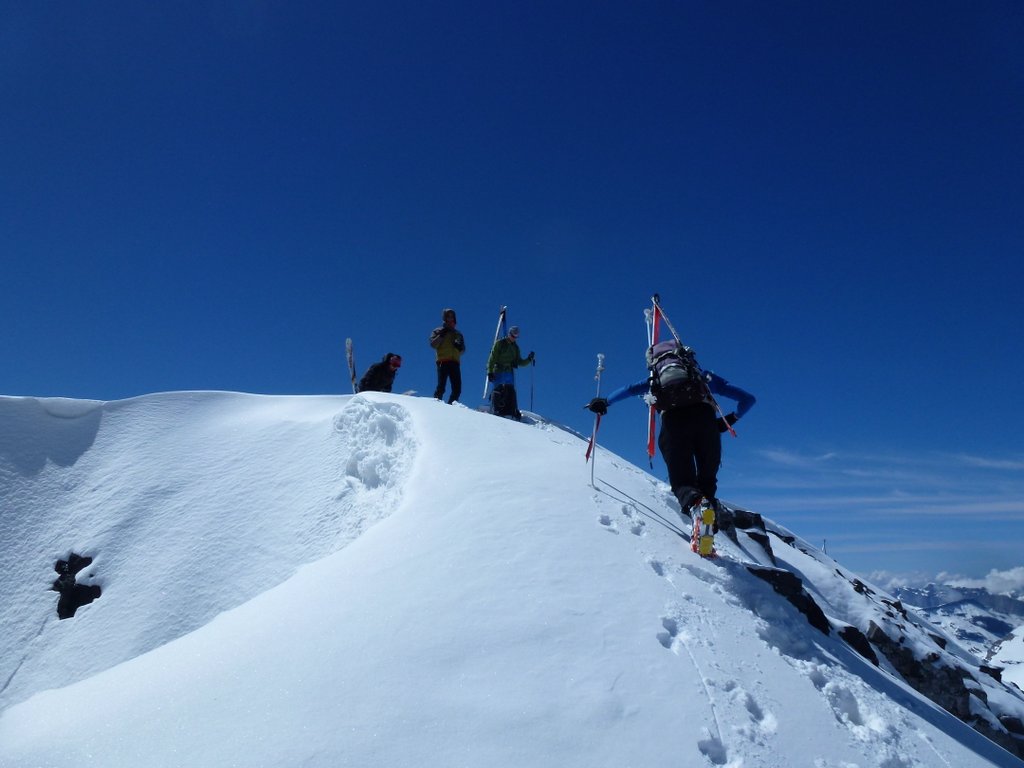 Tour Sallière : Arrivée au sommet