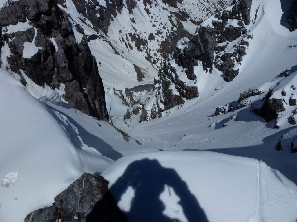 Couloir Hug : Le couloir Hug à l'Eglise (descendu par Basile et Alex)