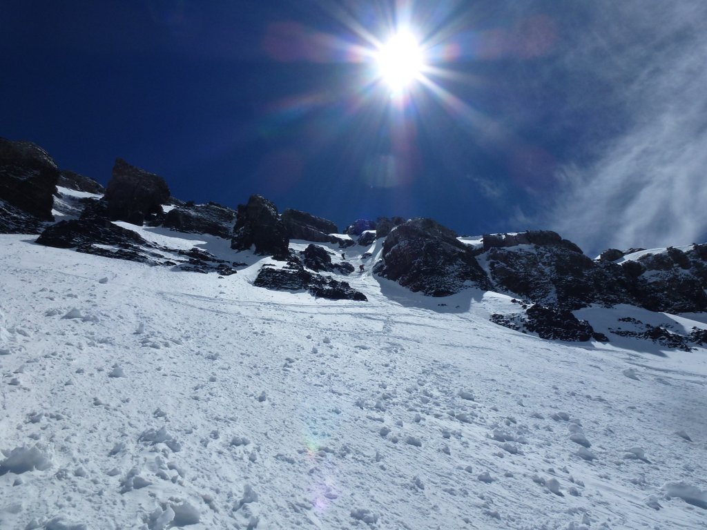 Tour Sallière : Le couloir de sortie vu du bas