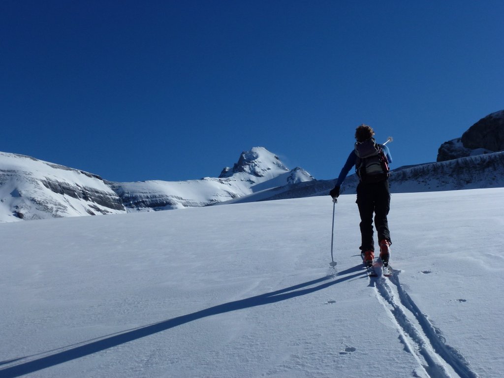 Haute Cime : Montée avec la Hte Cime des Dts du Midi en face