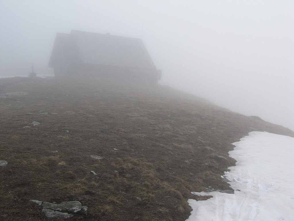 Le brouillard ce matin : au moment du départ.