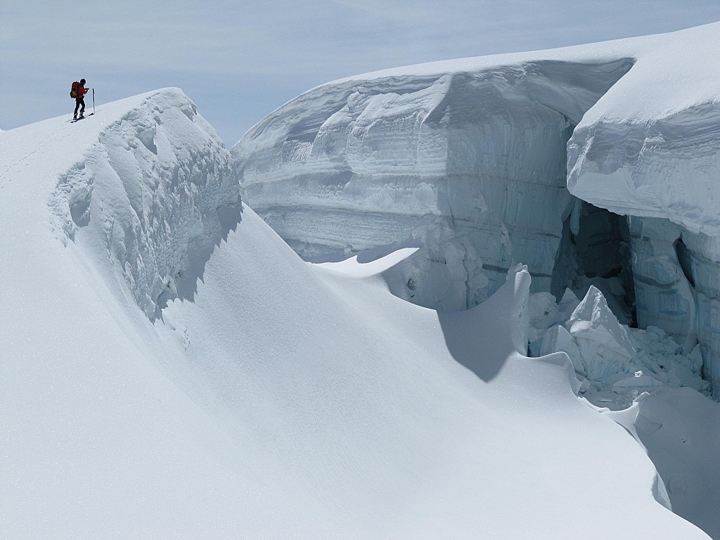 Belle crevasse : accueillante...
