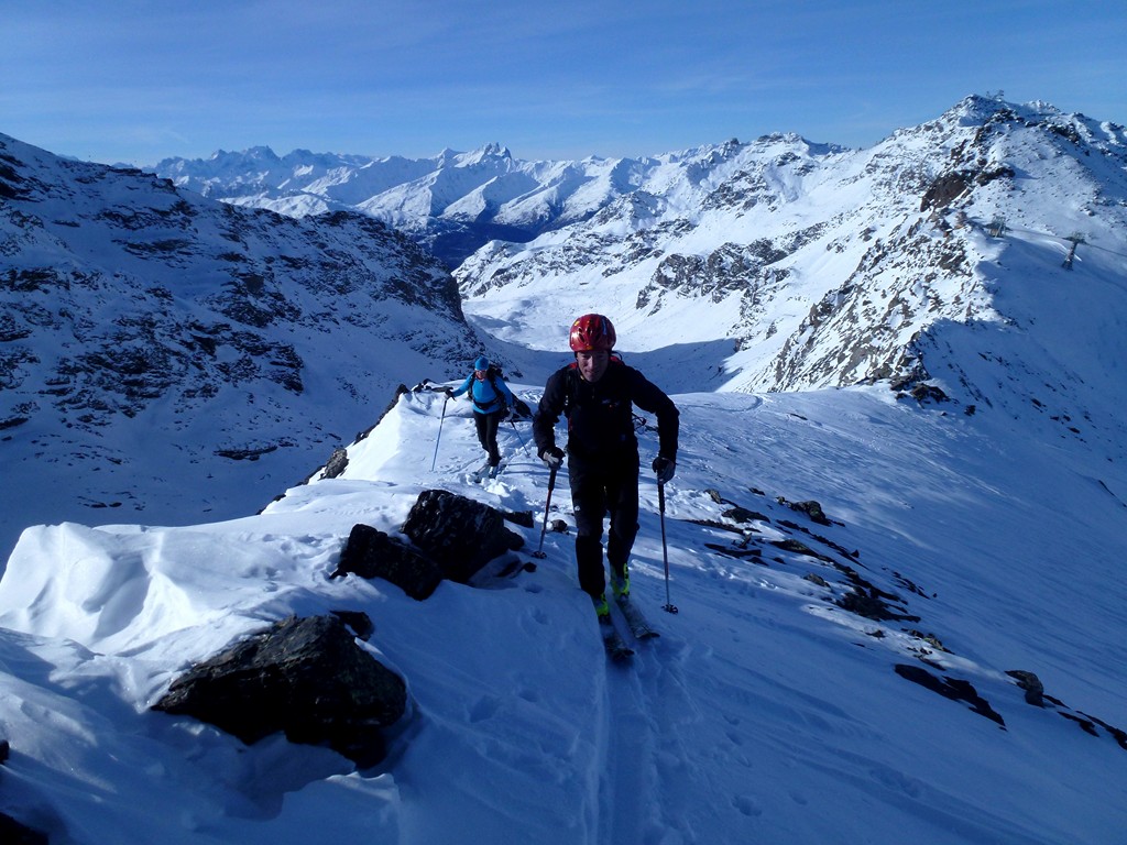Freddy et Vincente : au col du Bouchet. on est pas bien là