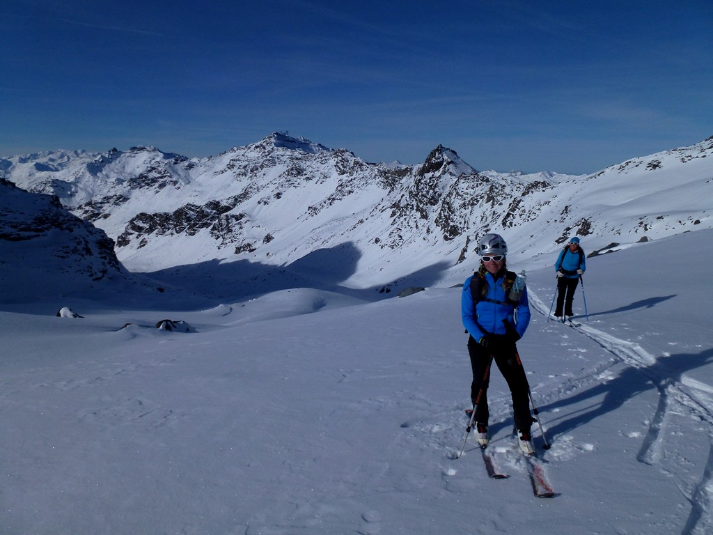Vincente et Karine : sur le glacier du bouchet