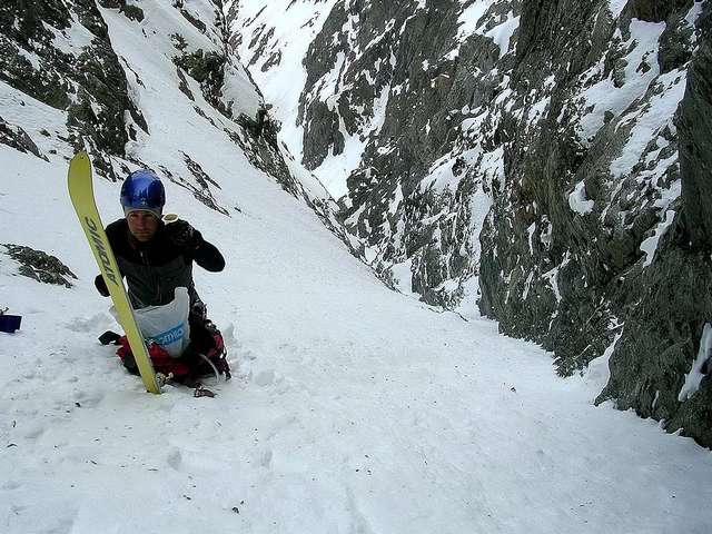 au sommet du couloir : pause compote pour Dav'!