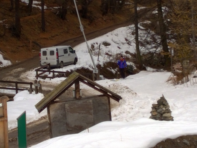 déchaussage à la barrière.