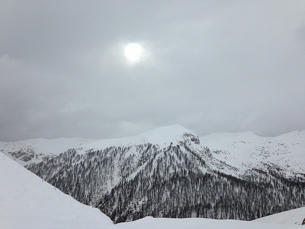 Soleil faiblard sur l'Alpe