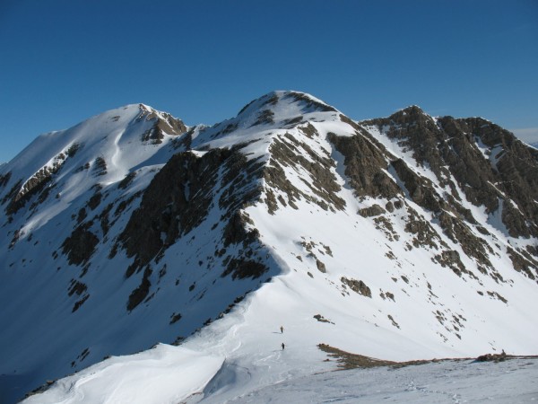 col de Trempa-Latz : Passage au col de Trempa-Latz avant de remonter au Pt 2671. A gauche, la Tête de Chante-Perdrix