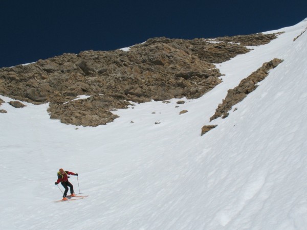 couloir SE : Dans la partie médiane du couloir