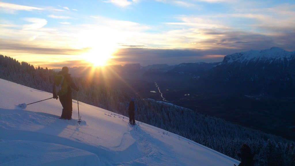 Sunset in the powder !!!
