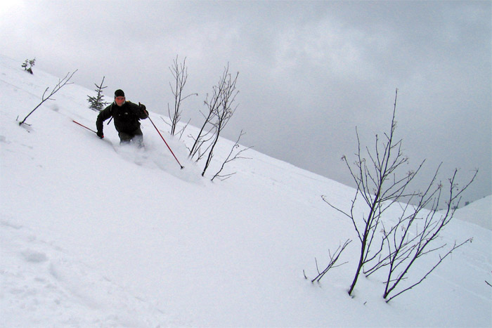 L'Eperon : Descente versant NO de L'Eperon.