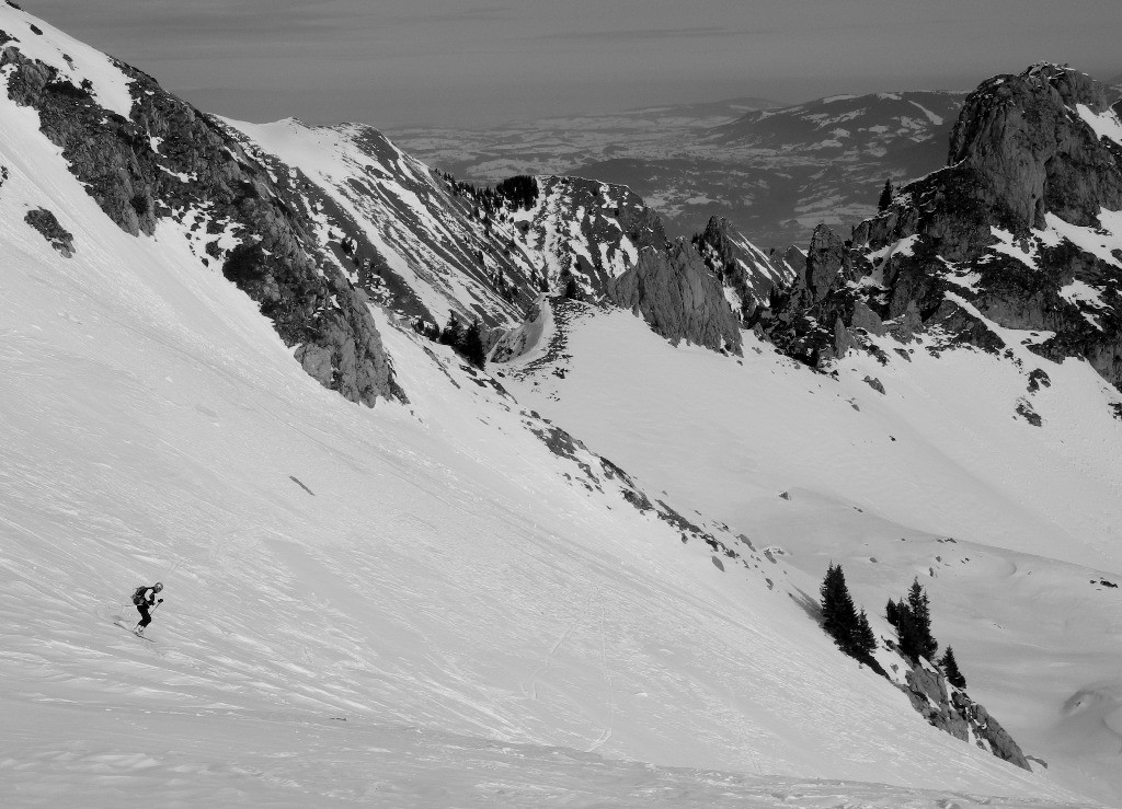 descente depuis le col des Pavis