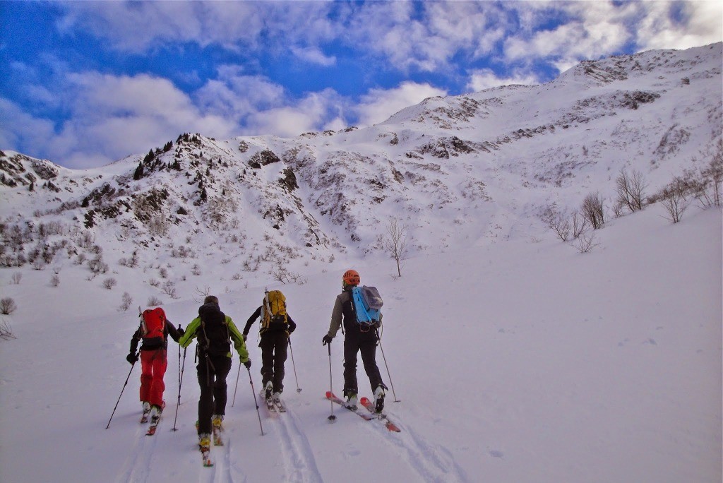 on est descendu à droite du couloir/ravin