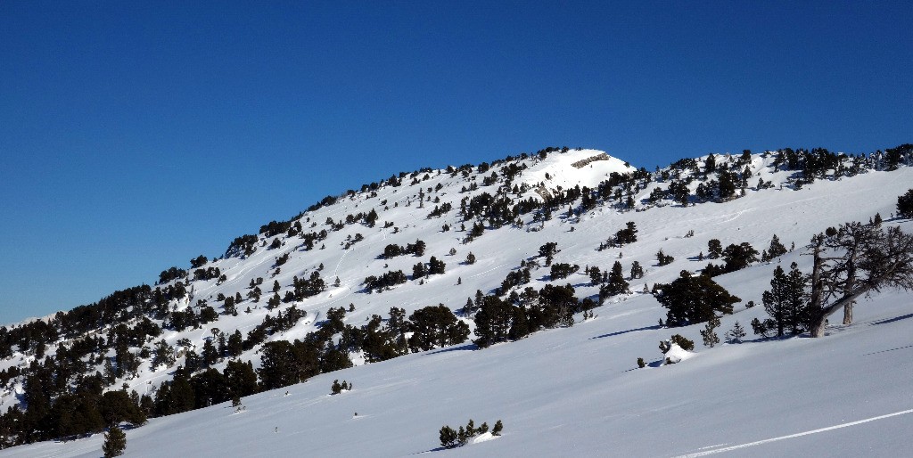 Vue sur la deuxième descente du jour...