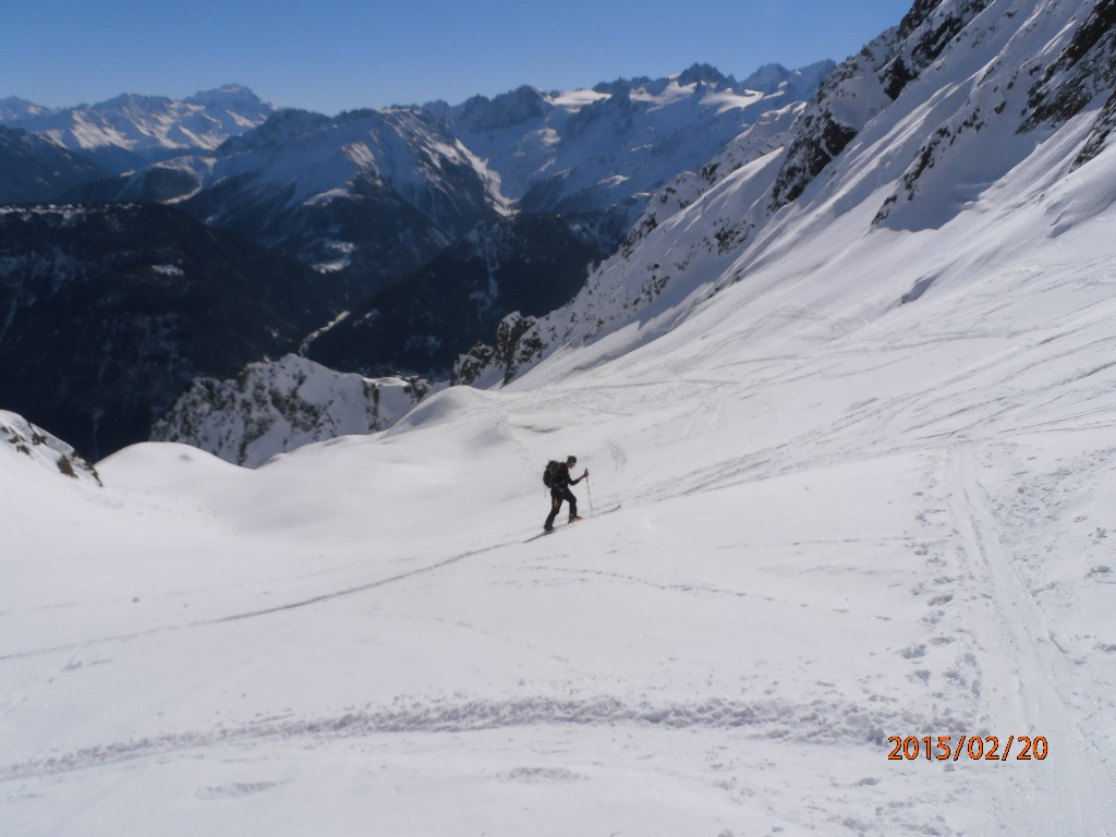 Raph, la tête dans le guidon, même pas le temps de profiter du paysage 