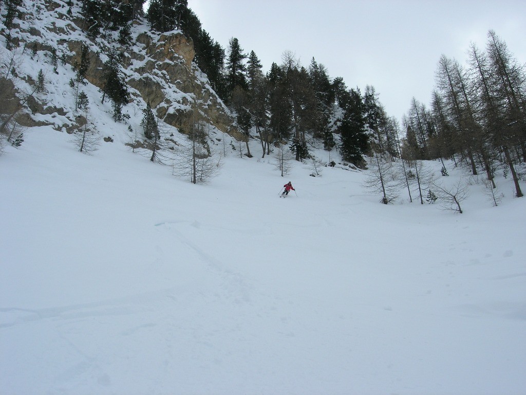 super ski dans la combe