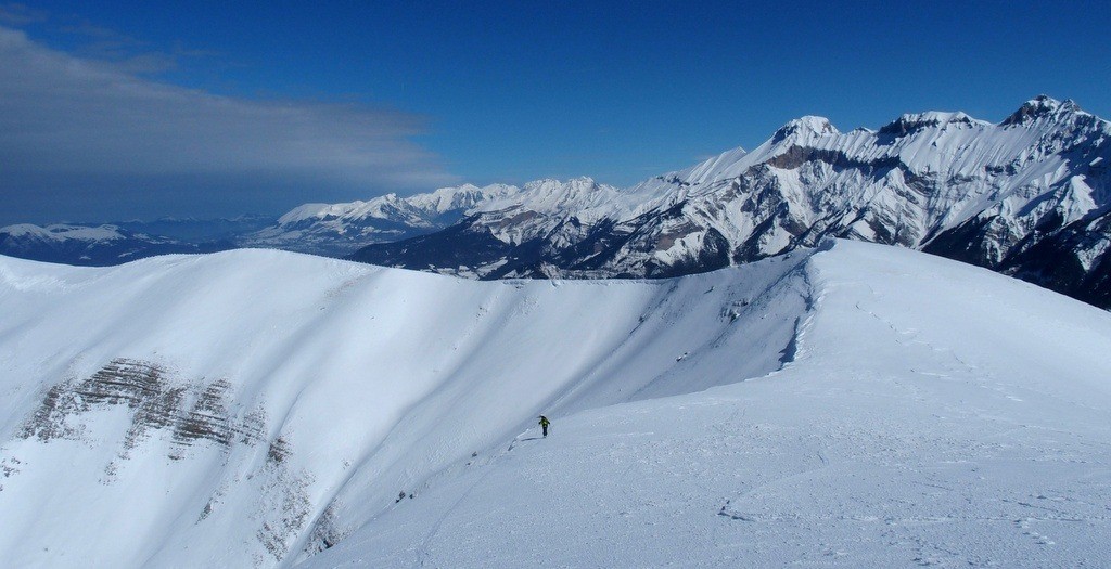 Sous le sommet de la Pte Feuillette