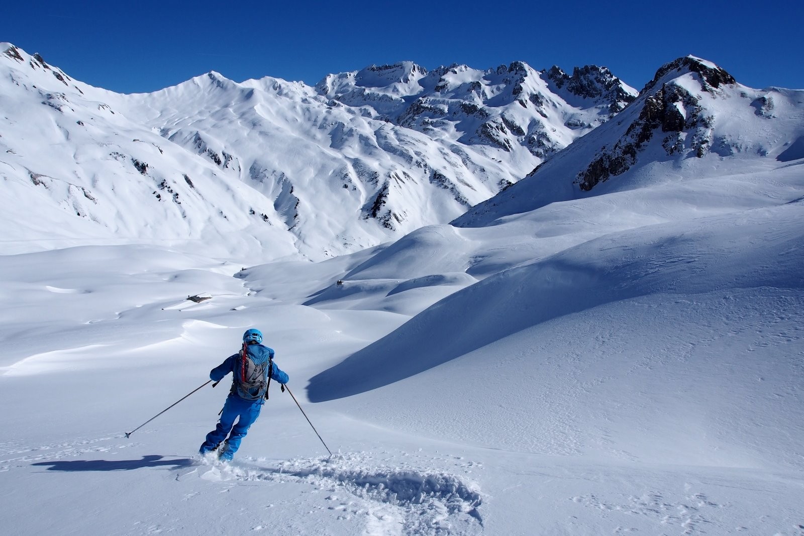 Descente dans un cadre magnifique.