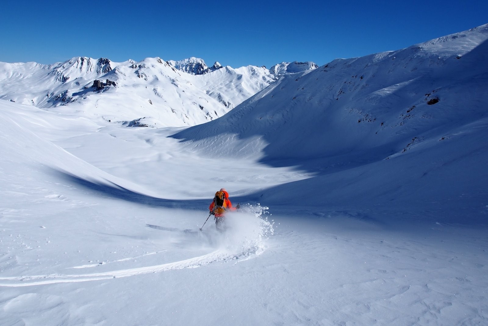 Descente en direction de la Coire.