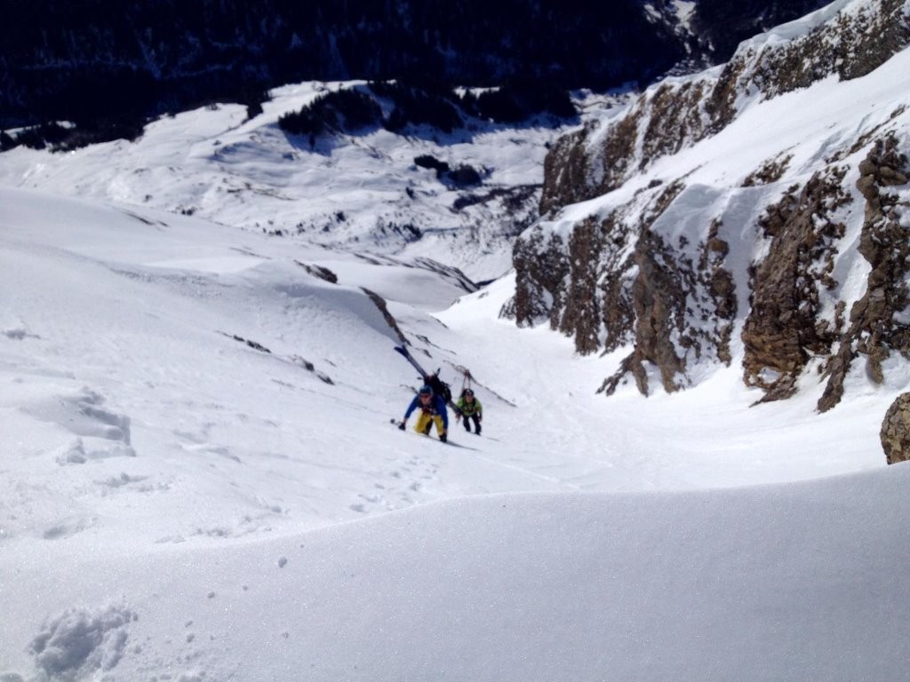 la dernière pente sous le col