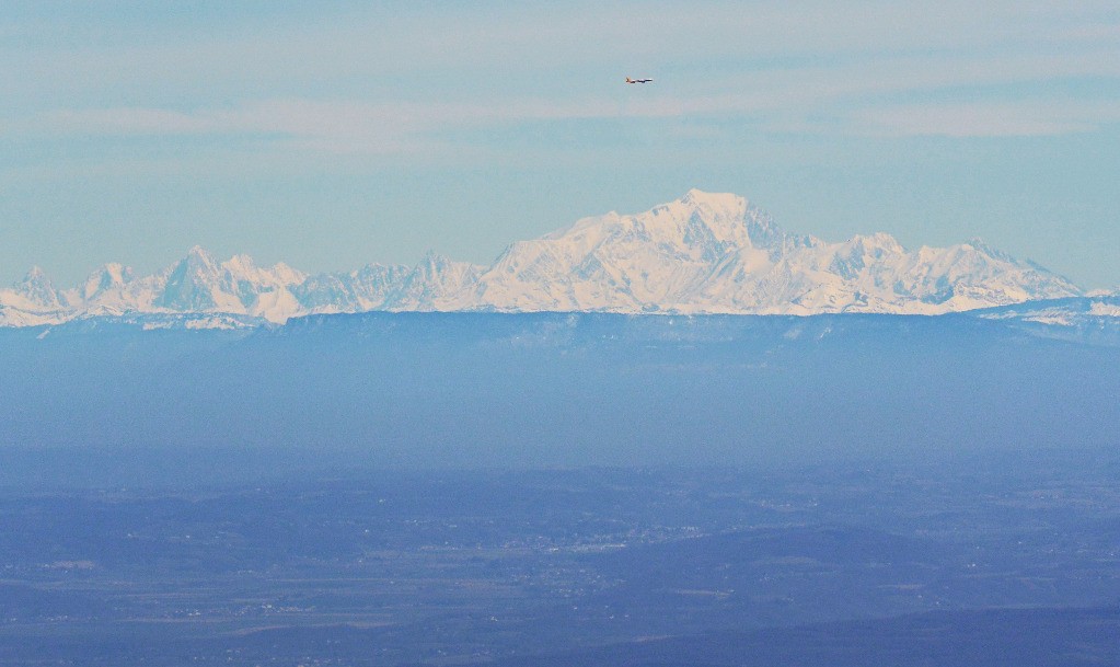A la table: zoom sur le massif du Mont Blanc
