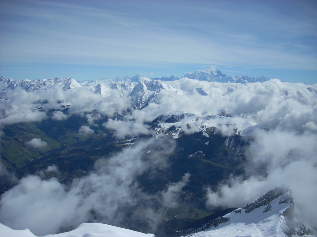 Mont-Blanc vu du sommet... la classique