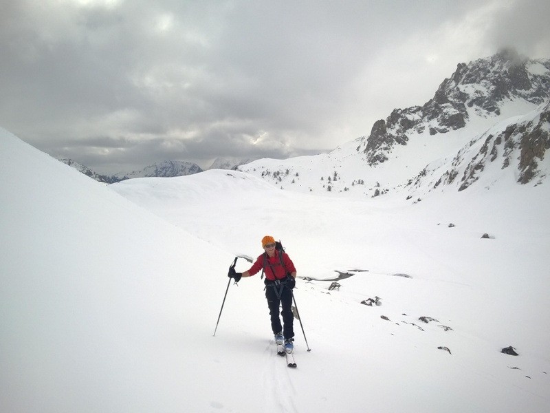 Ma chérie à la montée au bas du couloir Sud