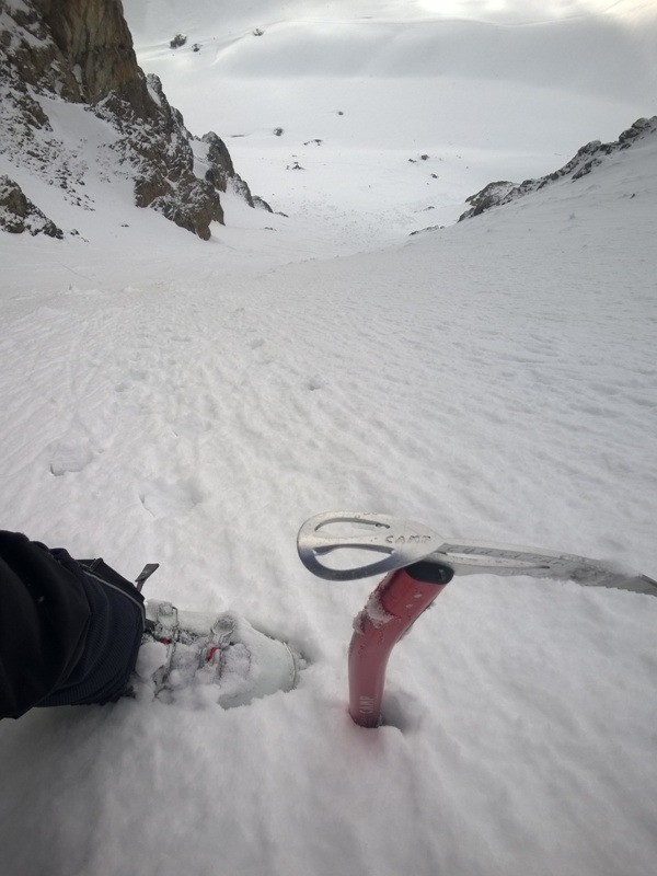montée dans le couloir Sud