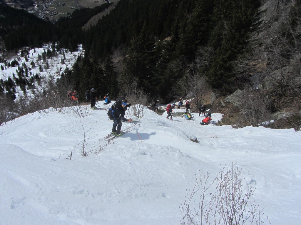 Fin (provisoire) de la descente à ski