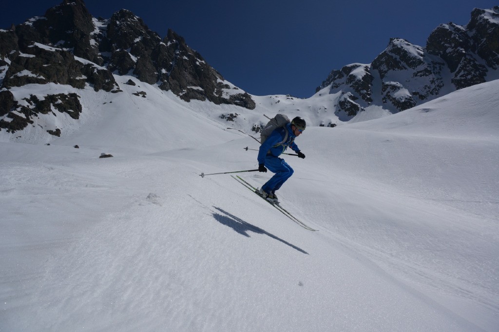un long vallon à skier