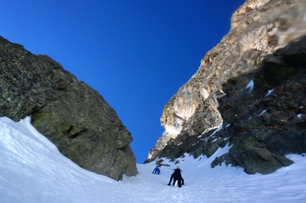 Petit couloir pour accéder à l'altiplano