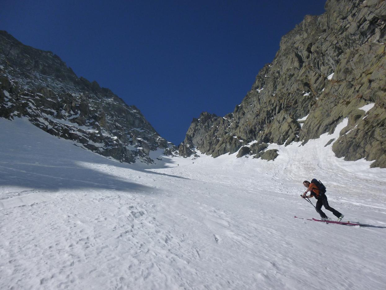 couloir magnifique pour atteindre le passo di dita