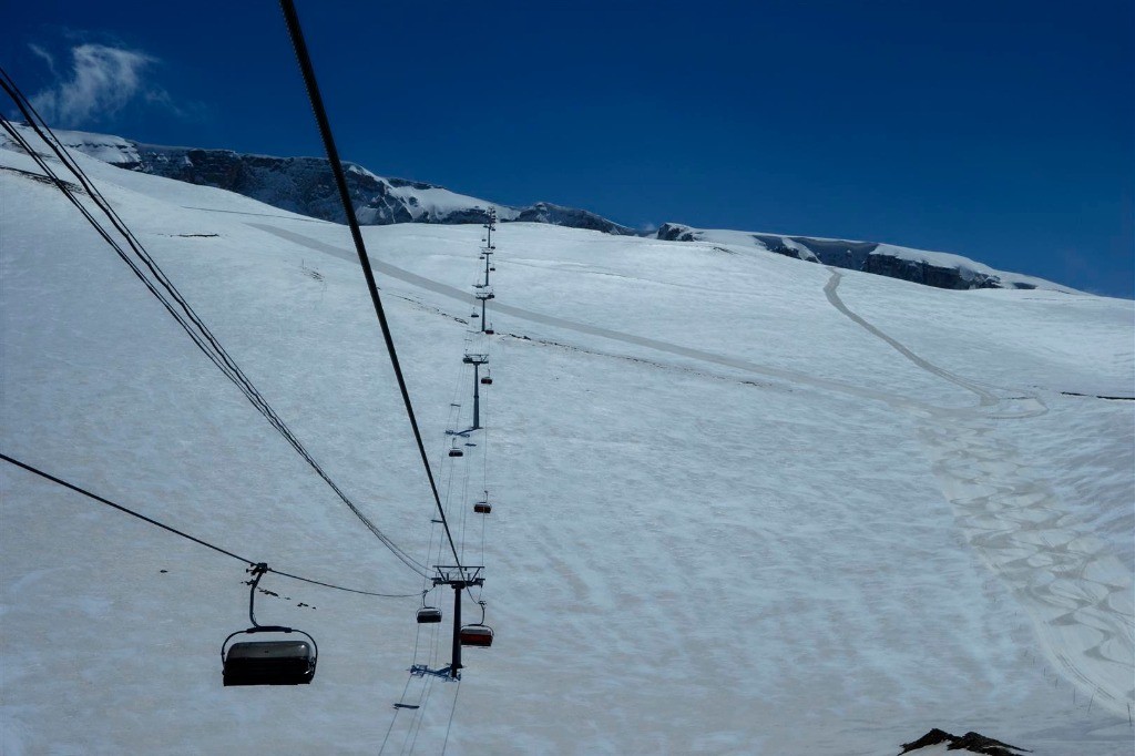 J7 : dans la station de ski d'Ergan Dagi (1200-2950 m), où nous étions les SEULS skieurs ce samedi !