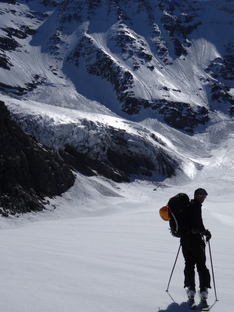 bientôt l'attaque de la face du Col de Miage