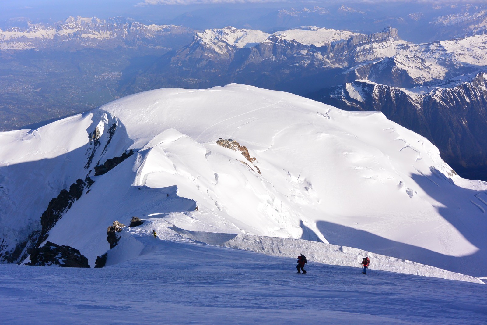 Sur l'Arête des Bosses