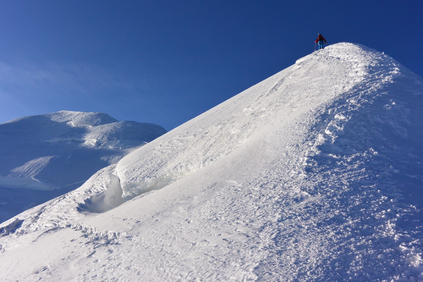 Sur l'Arête des Bosses