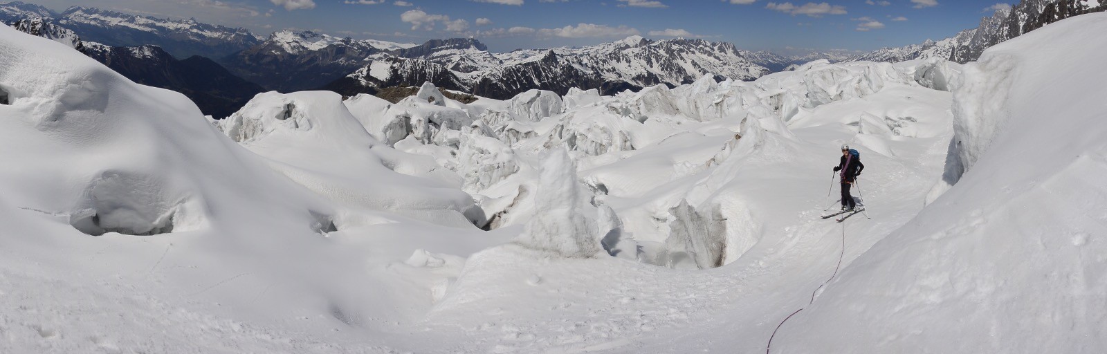 Dans les séracs de la Jonction