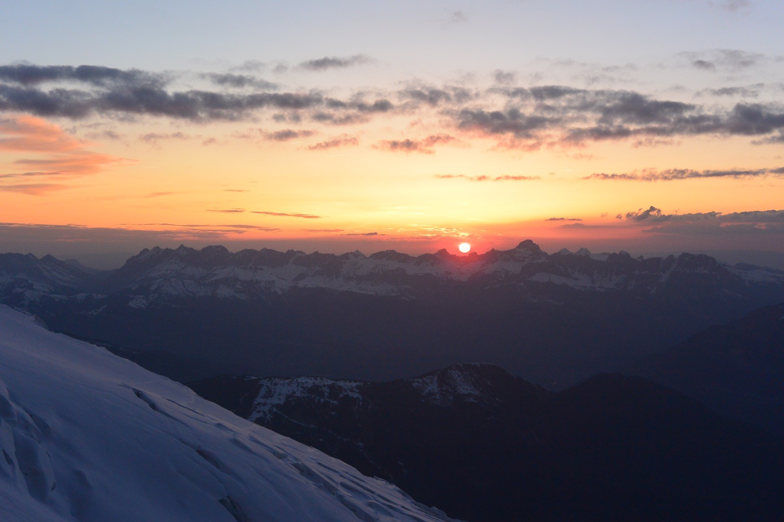 Derniers rayons sur les Aravis