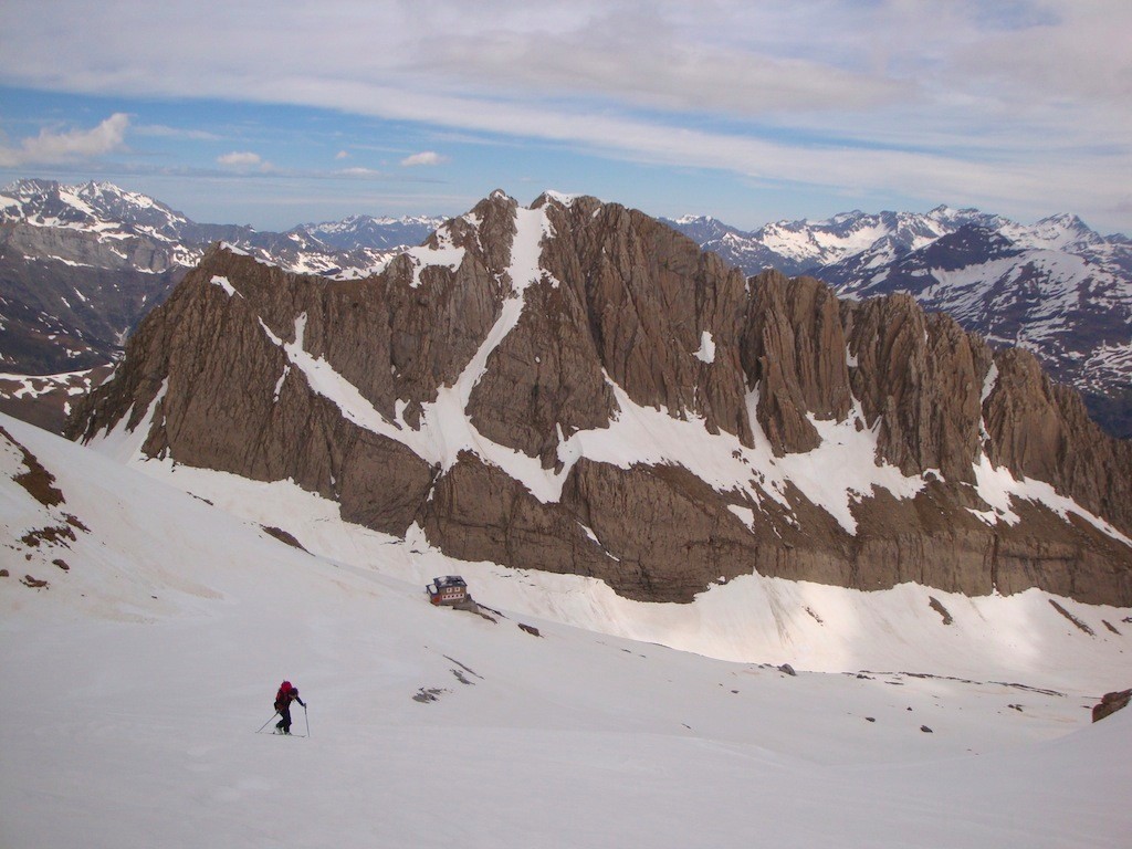 Montée au-dessus du refuge des Sarradets