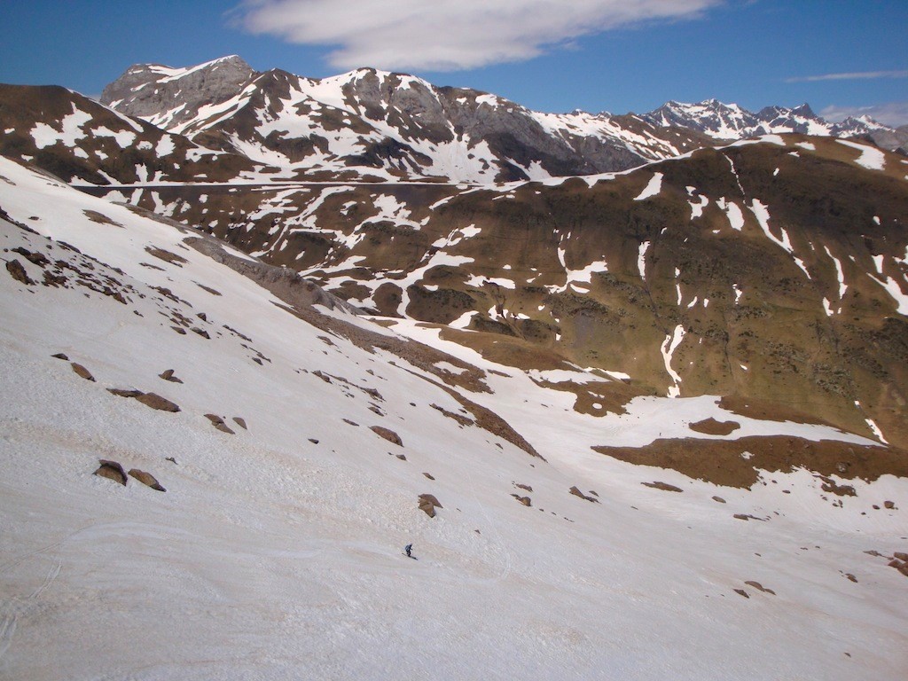 Sous le col des Sarradets, face au col des Tentes