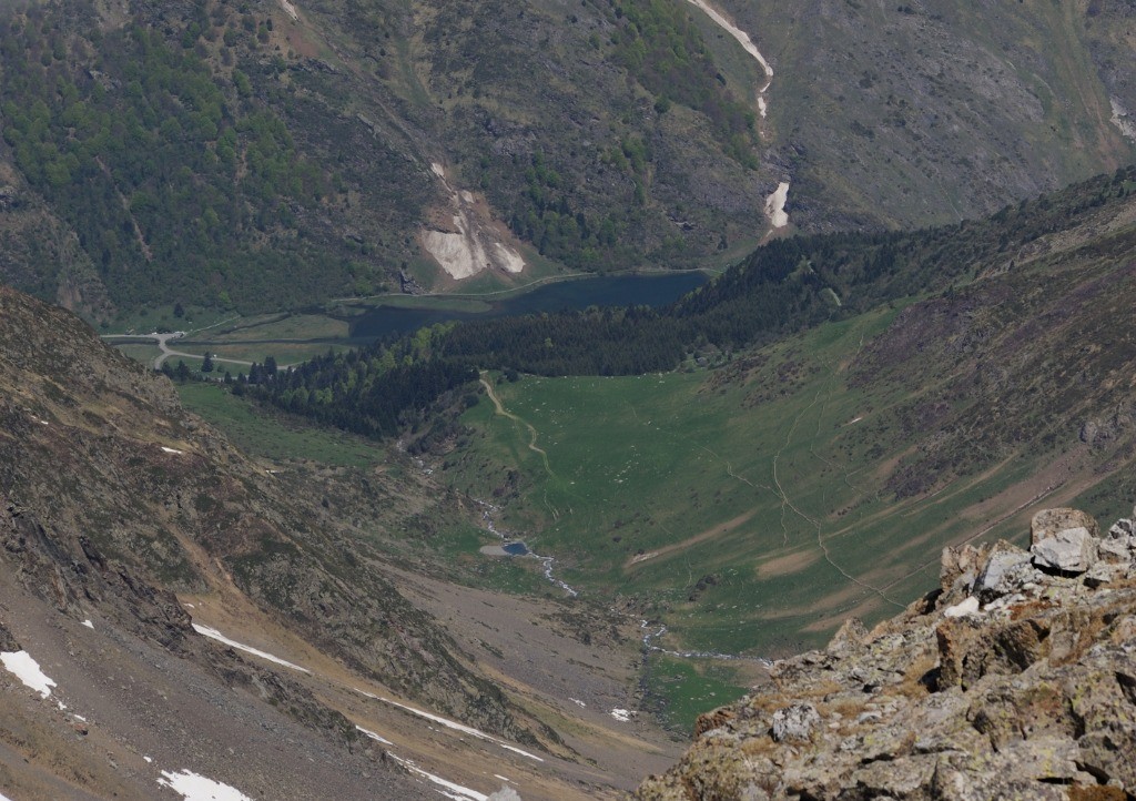 #7 lac d lac d'Estaing et piste d'Arriousec depuis le sommet