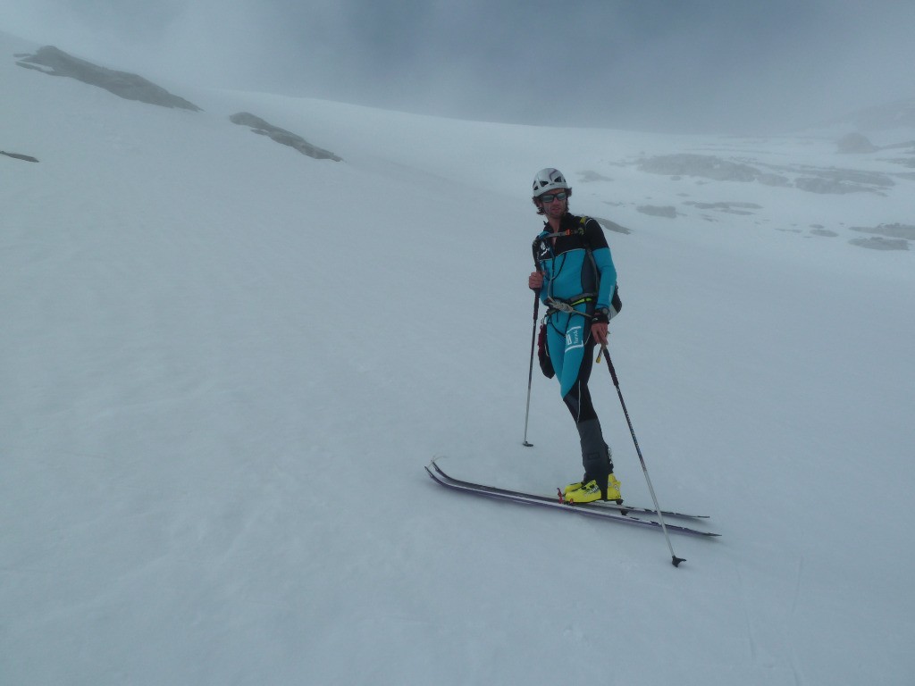 Raph sous le glacier des Evettes