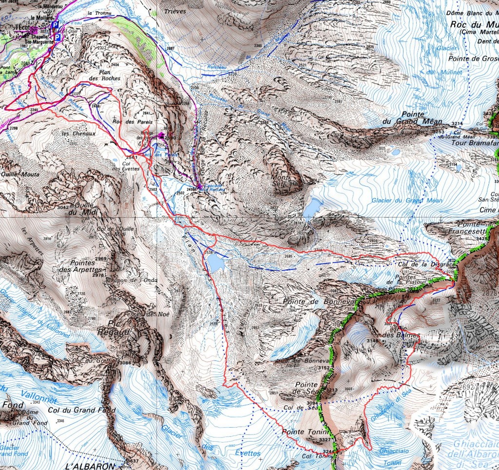 L'itinéraire du jour