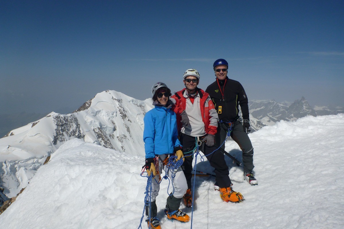 Delphine, David et Didier au sommet