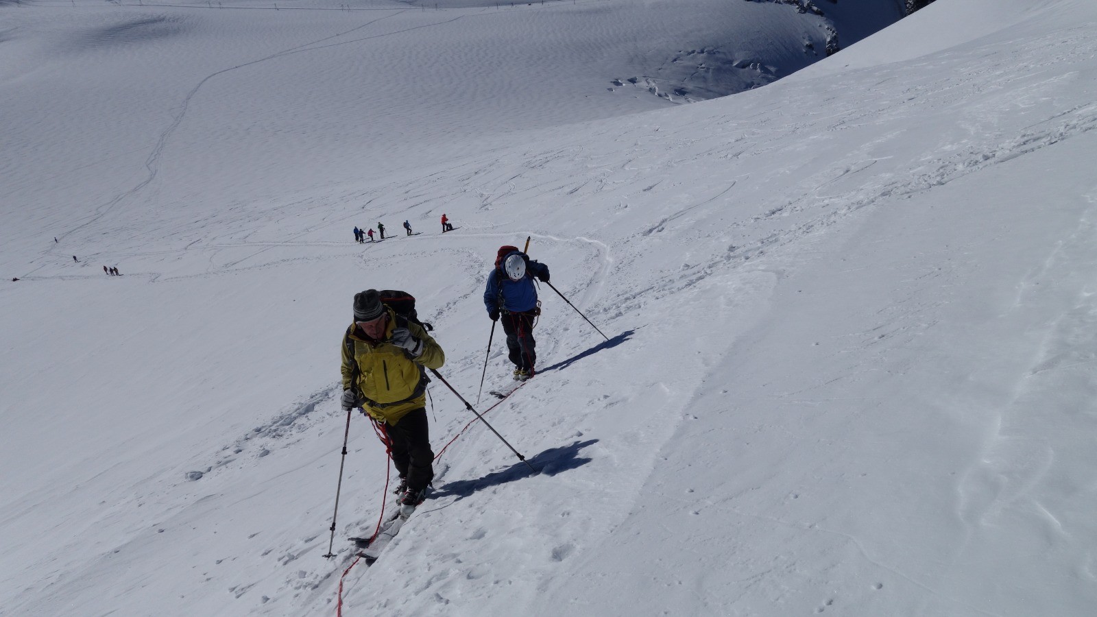 Jean-Marie et Patrick en cours d'ascension