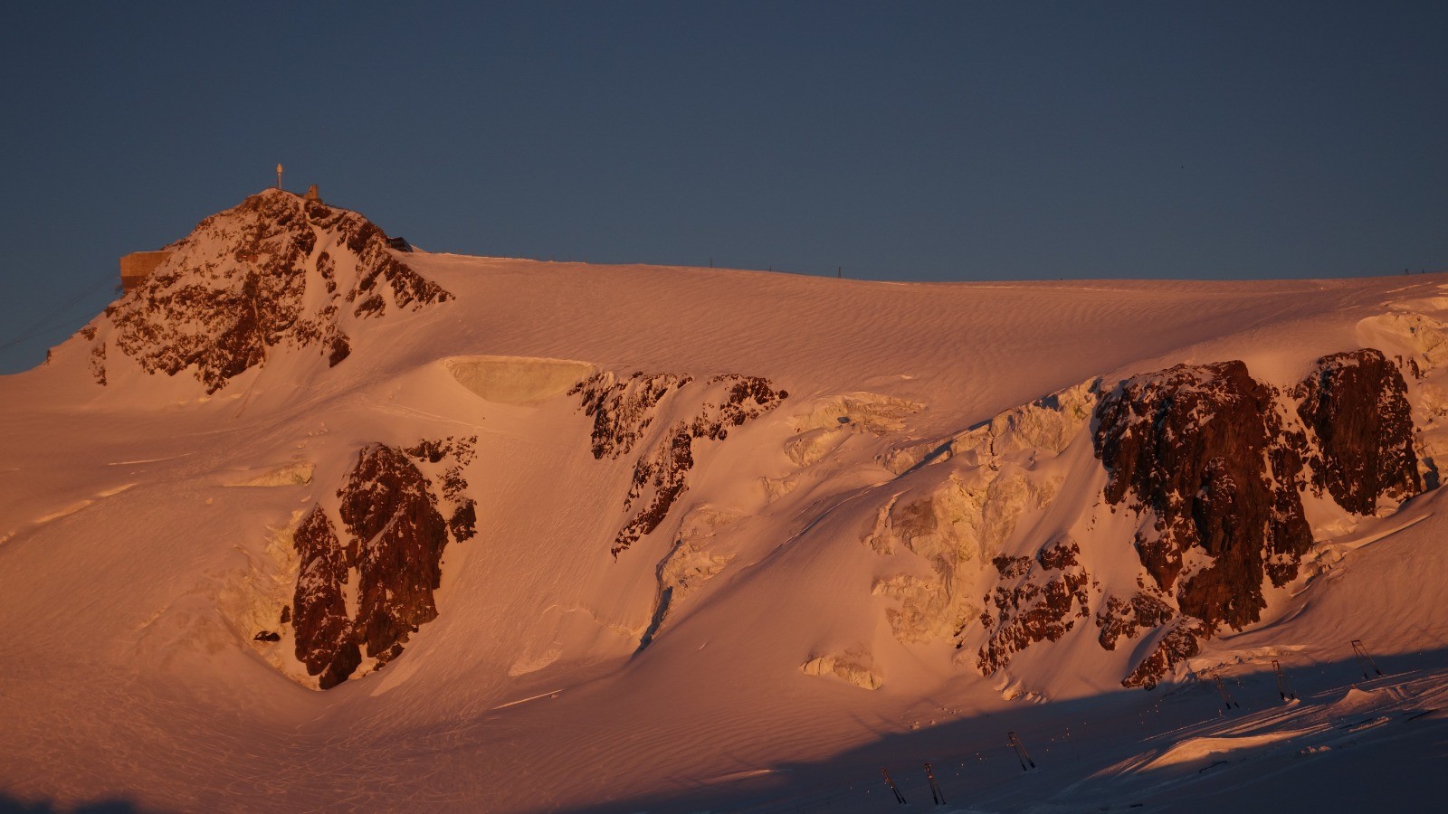 Coucher de soleil sur le Klein Matterhorn
