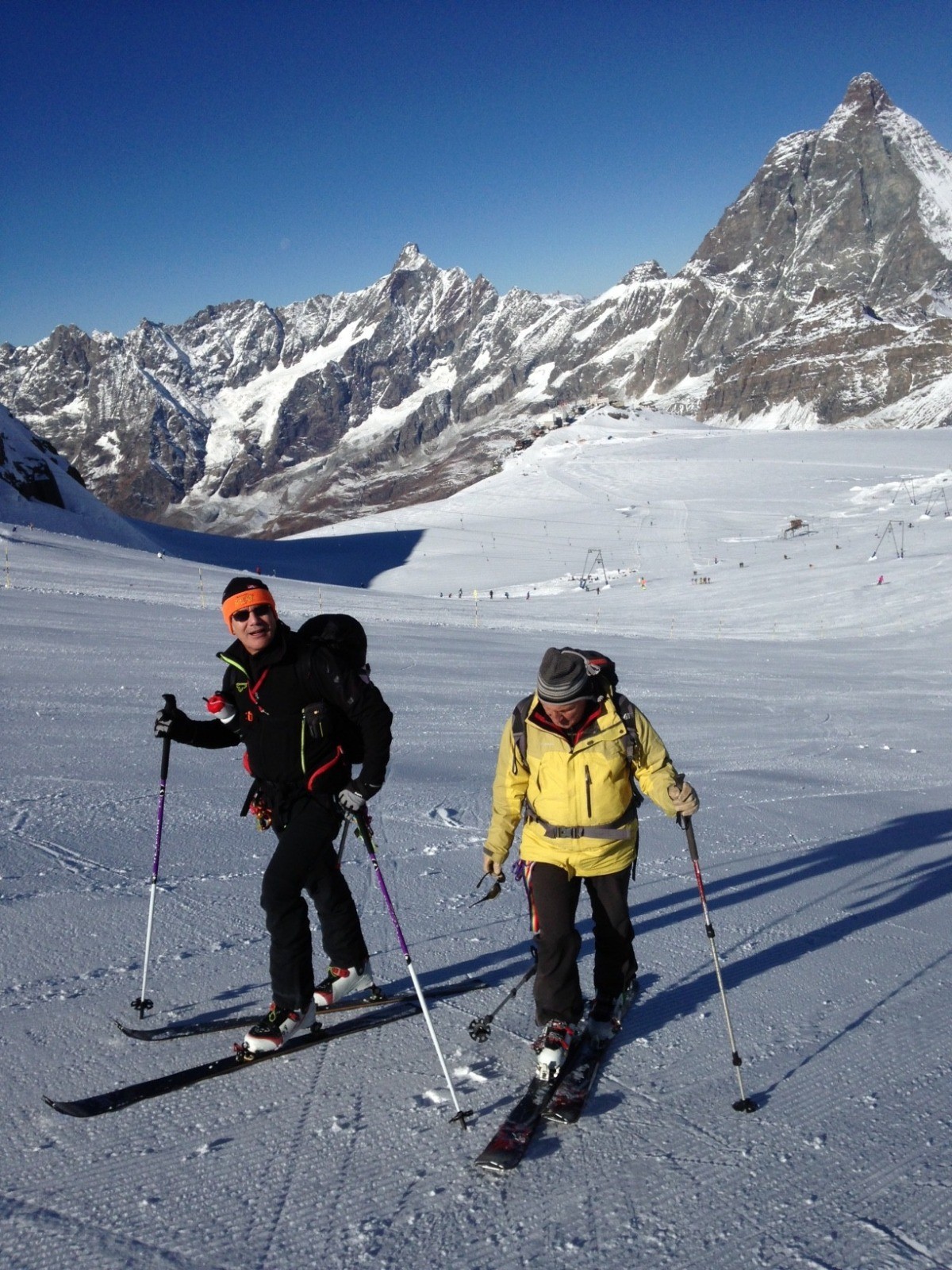Didier et Jean-Marie face au Cervin
