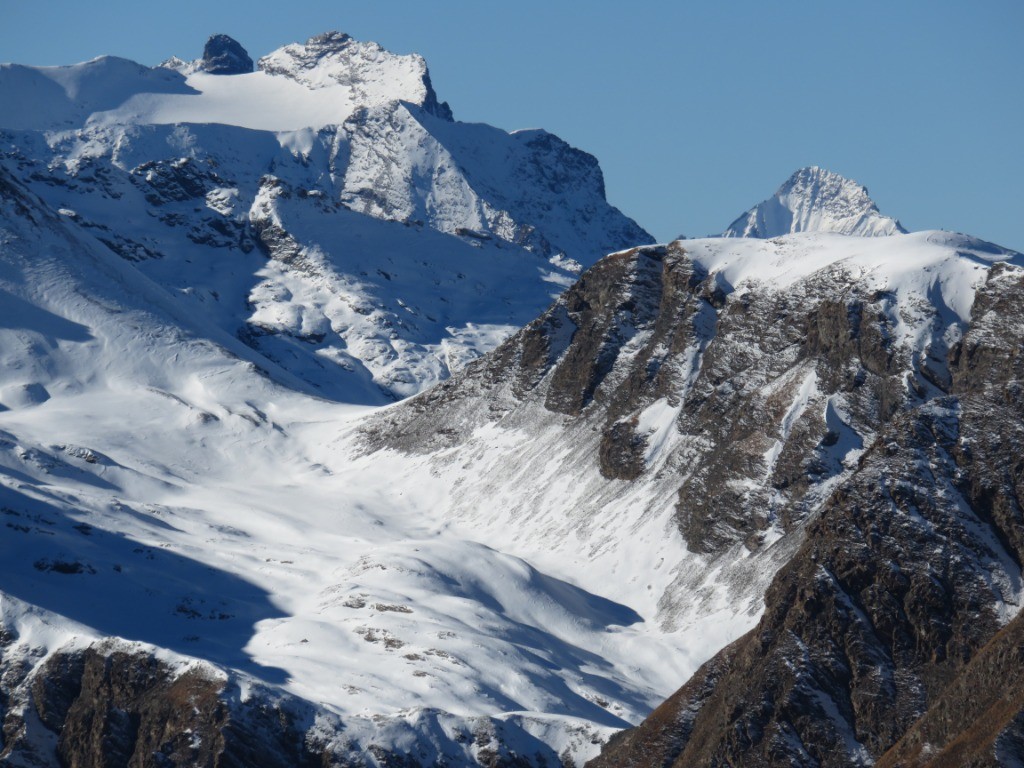 Grand Roc noir Pointe et glacier du Vallonnet Pointe de Broès Dent Parrachée